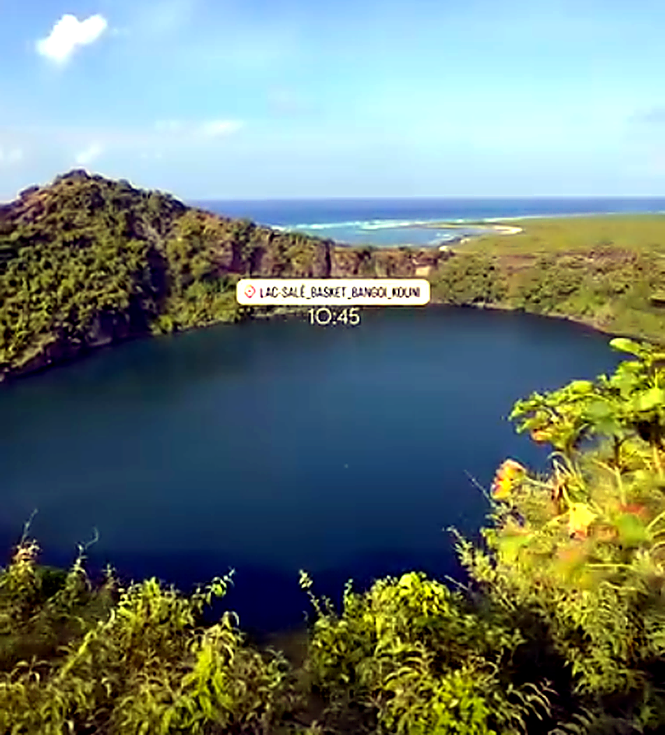 Vue panoramique du Lac Salé (Bangoi Kouni), Grande Comore
